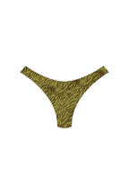 Green Zebra High-Leg Bikini Bottoms