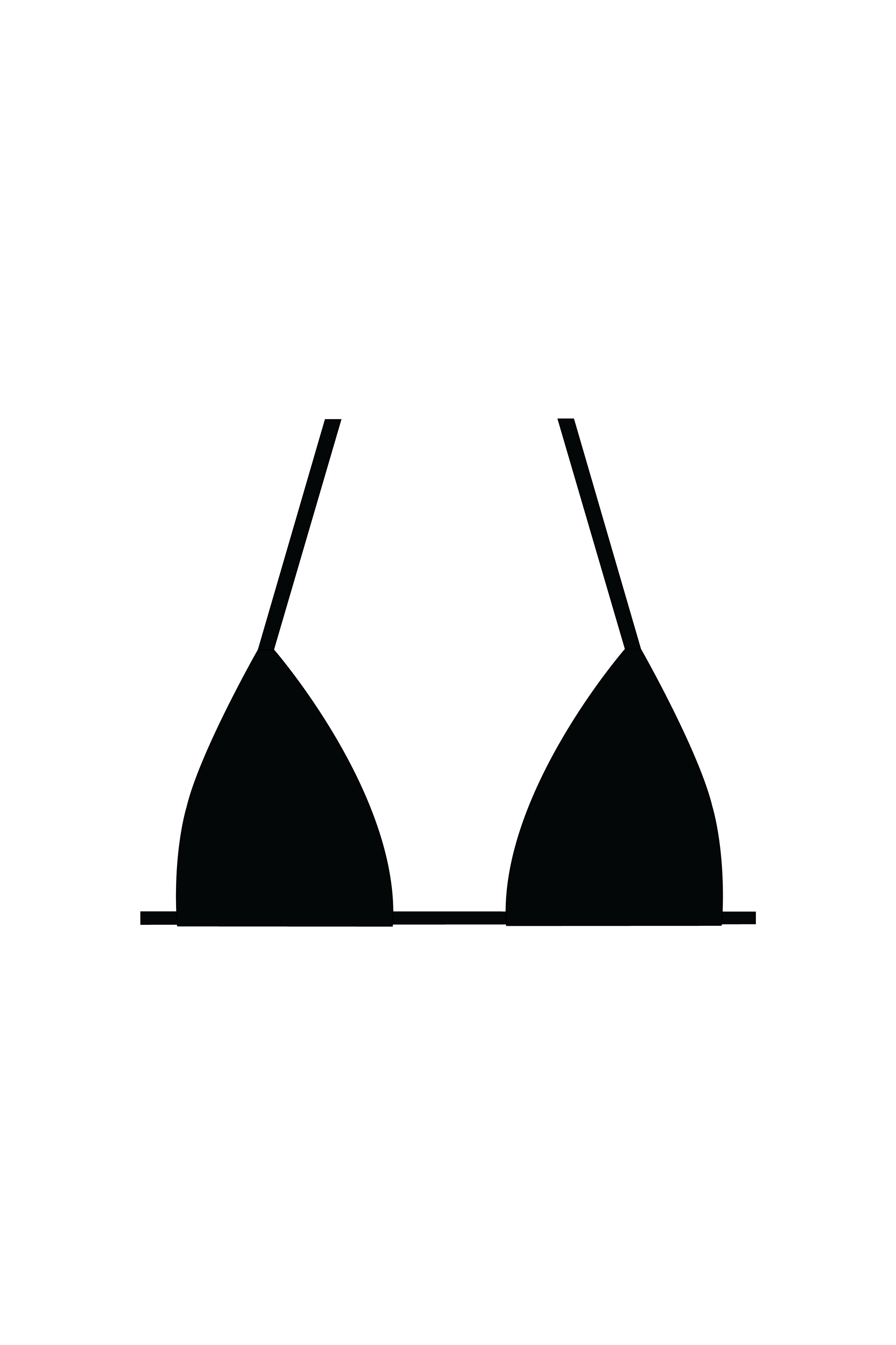 Black Tie Bikini Top