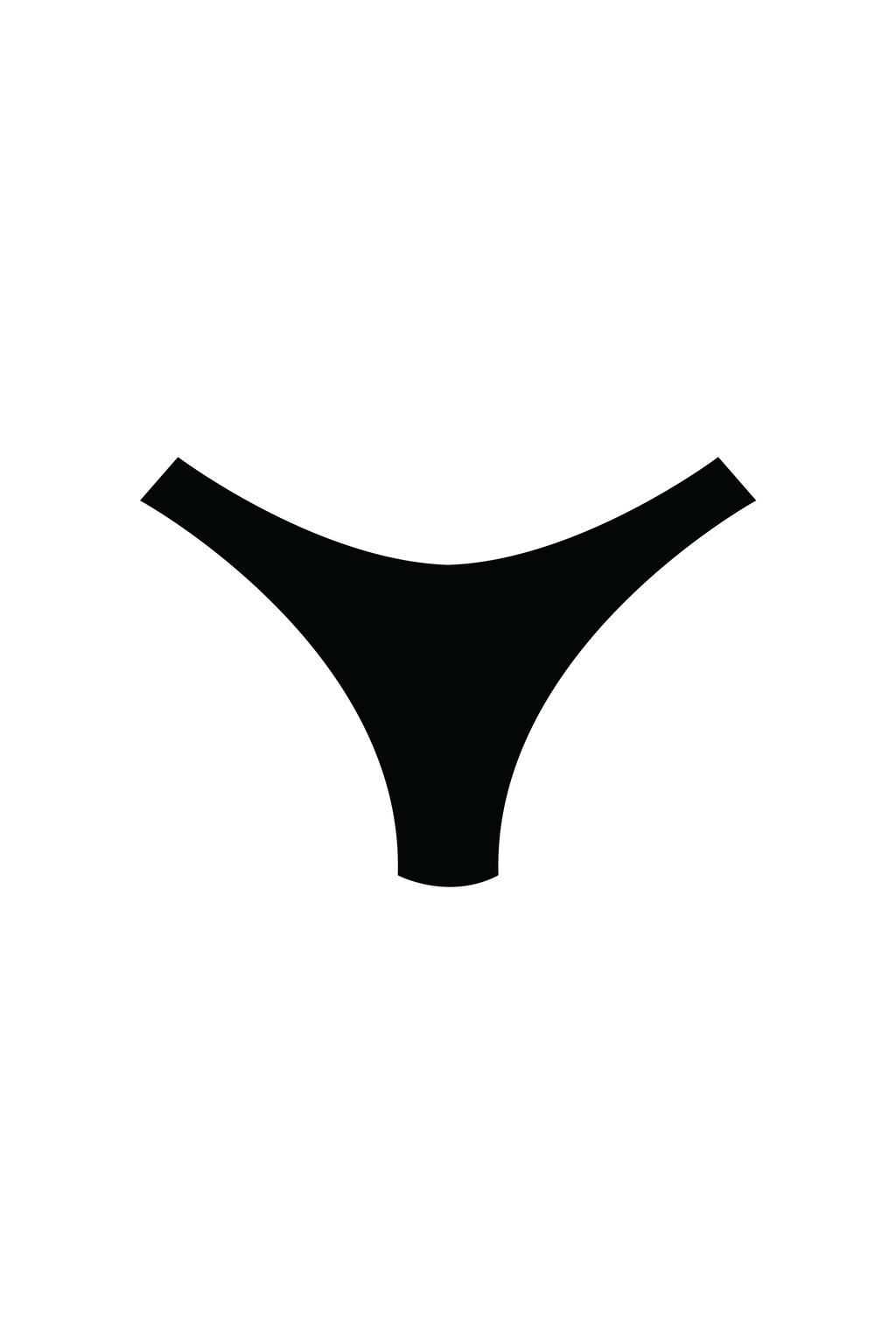 Black High-Leg Bikini Bottoms
