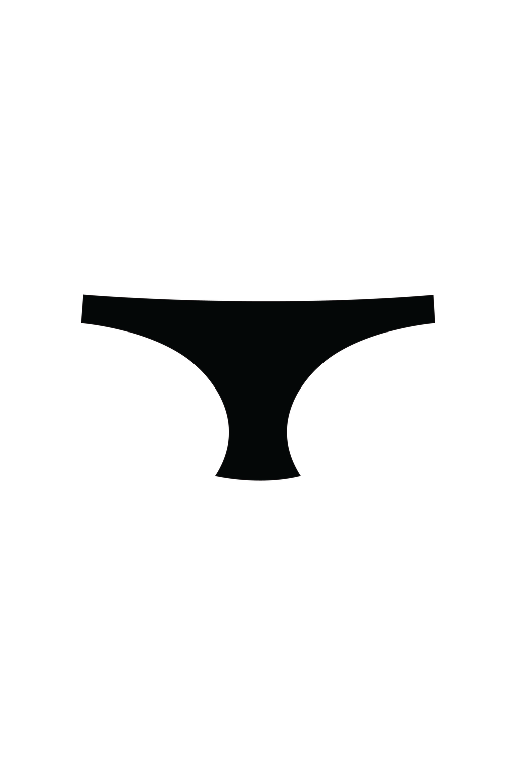 Black Tanga Bikini Bottom