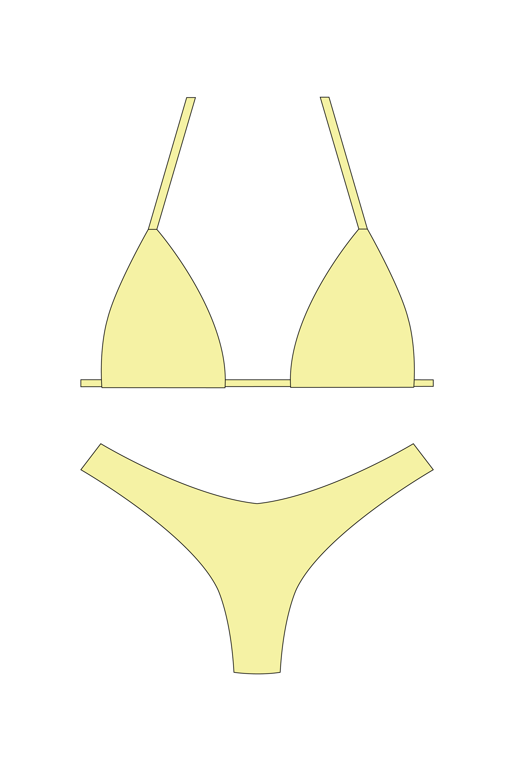 Butter Yellow Bikini Set
