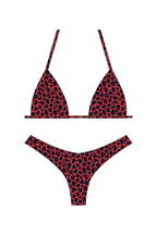 Red Leopard Bikini Set
