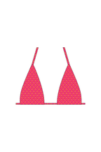 Red Sunrise Extra Length Tie Bikini Top