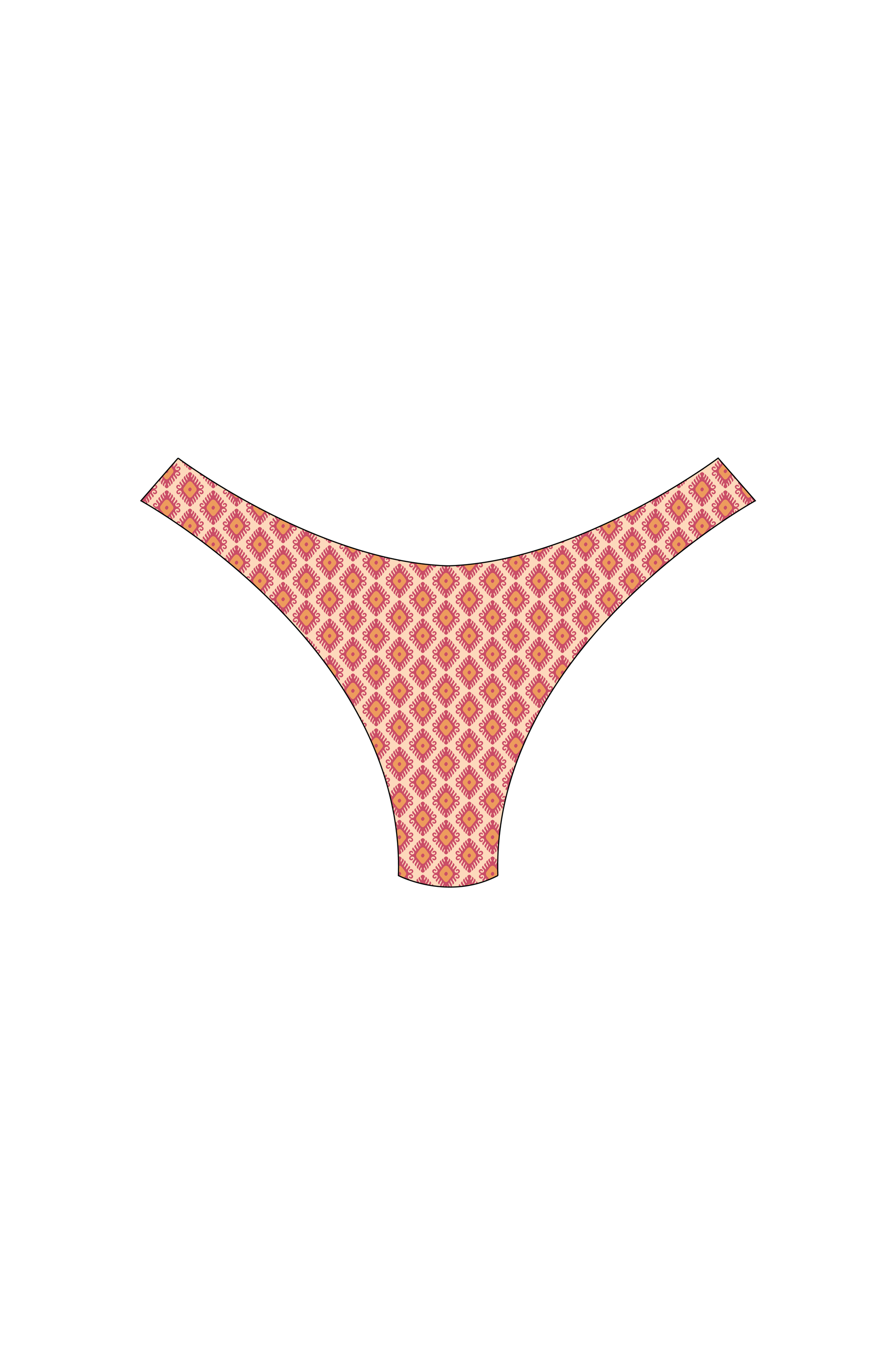 Pink Diamond High-Leg Bikini Bottoms