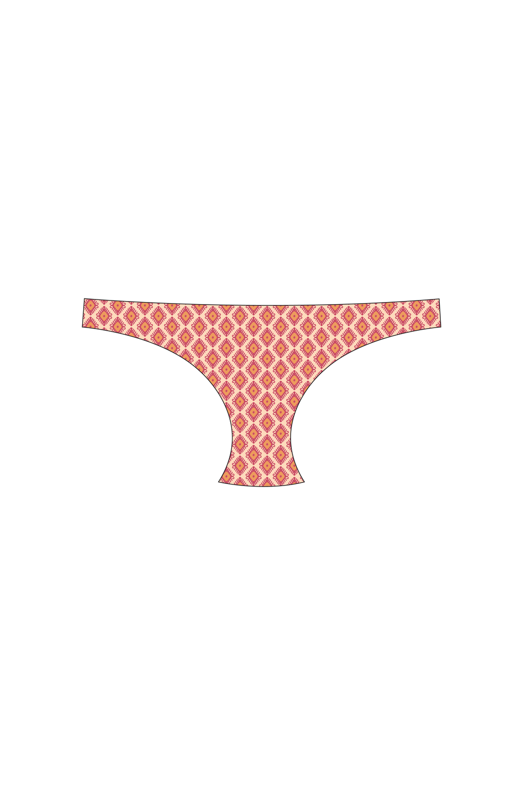 Pink Diamond Tanga Bikini Bottom