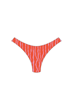 Pink & Orange Squiggle High-Leg Bikini Bottoms