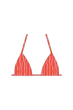 Pink & Orange Squiggle Tie Bikini Top