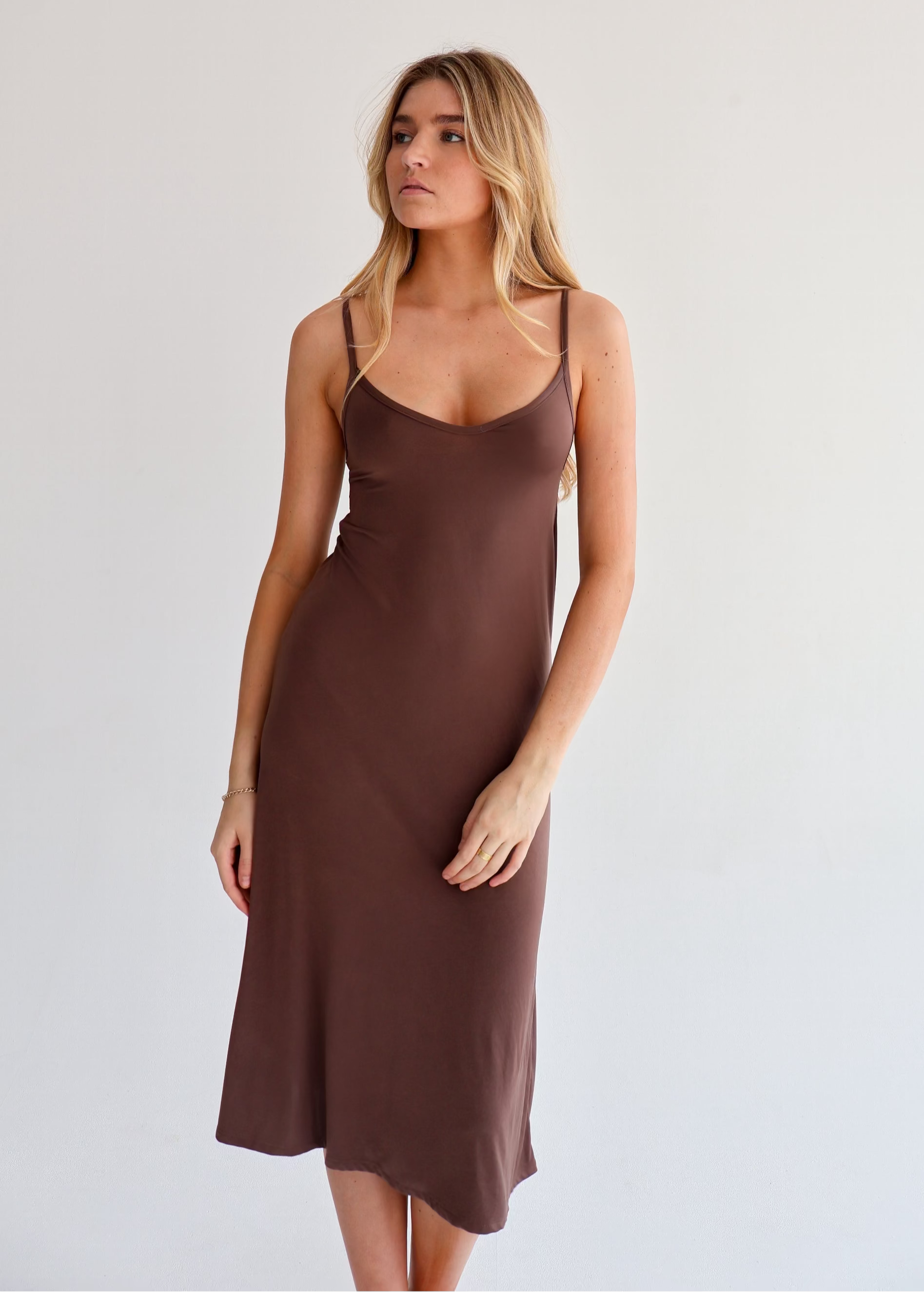 Brown Slip Dress