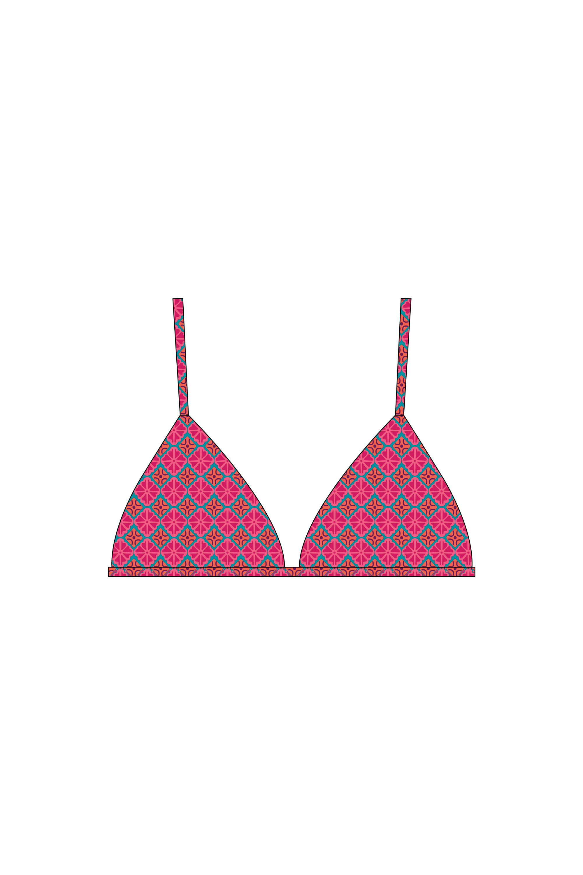 India Pink Brakini Bikini Top