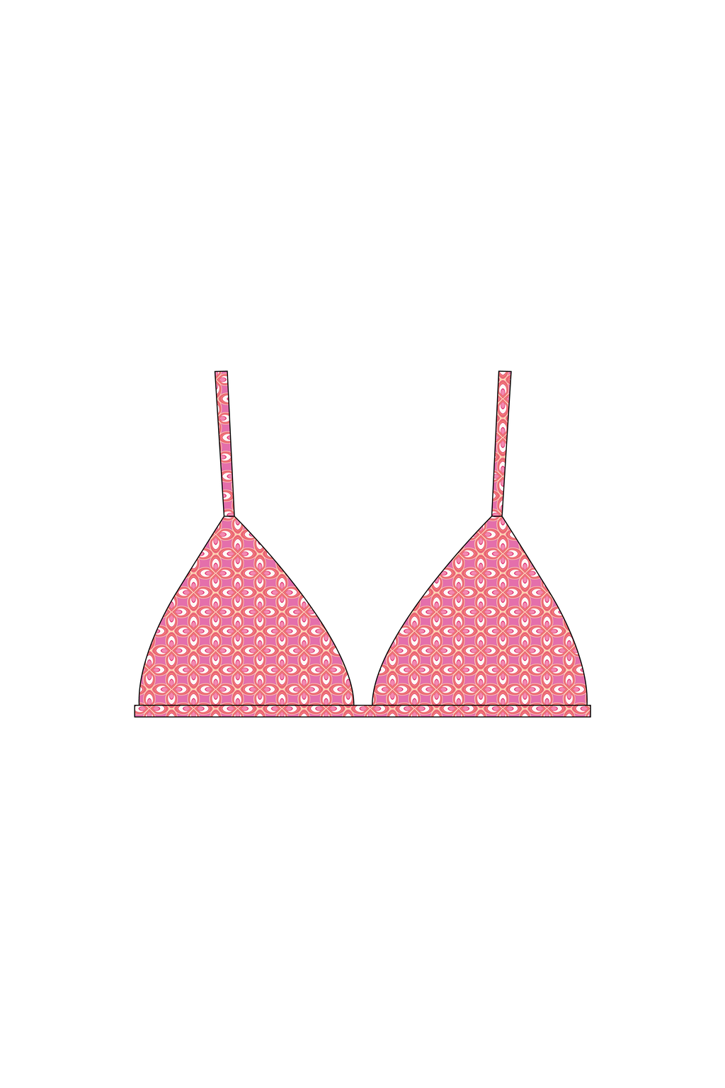 Pink Phoenix Brakini Bikini Top