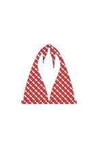 Red Petal Geo Sweetpea Bikini Top