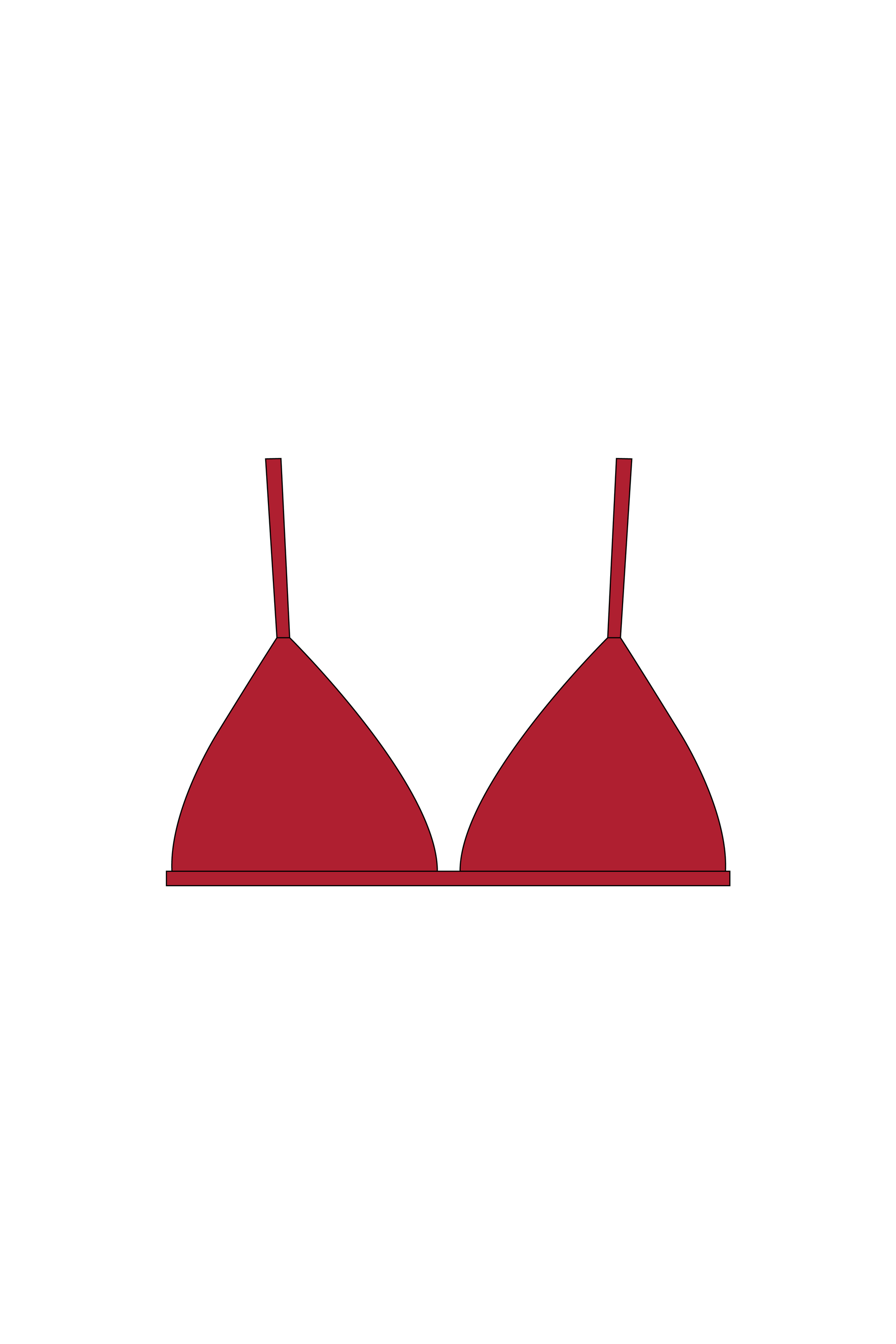 Maroon Brakini Bikini Top