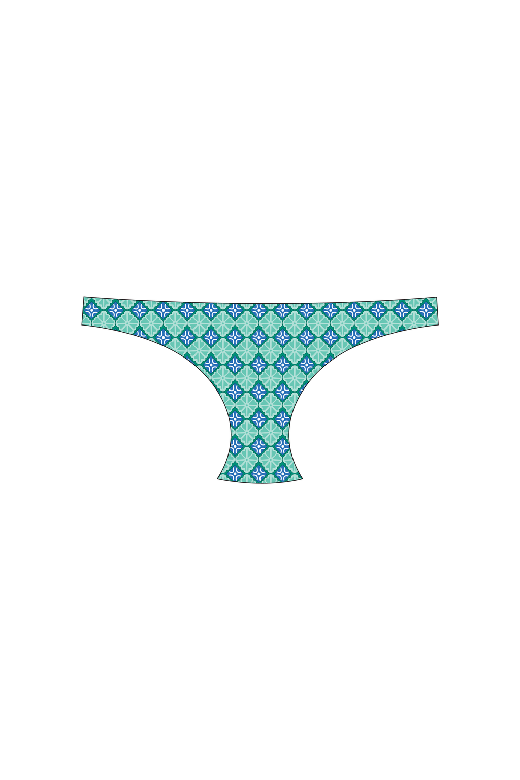 India Mint Tanga Bikini Bottom