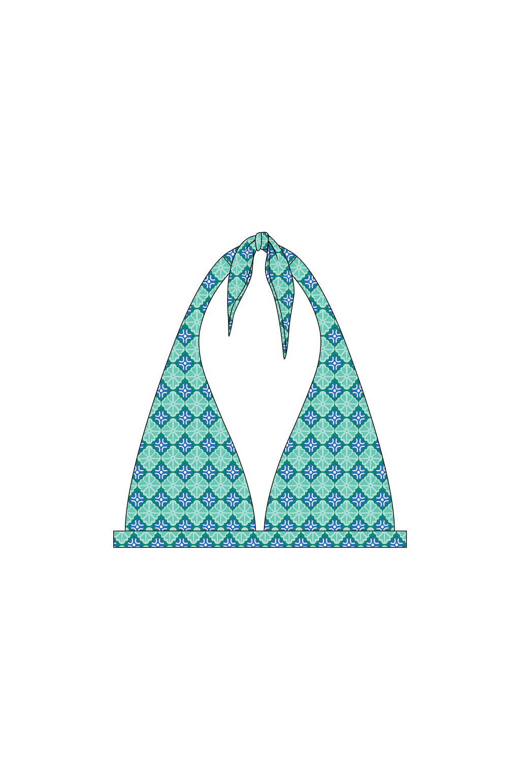 India Mint Sweetpea Bikini Top