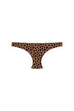 Brown Leopard Tanga Bikini Bottom