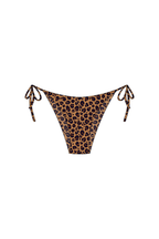 Brown Leopard String Bikini Bottoms