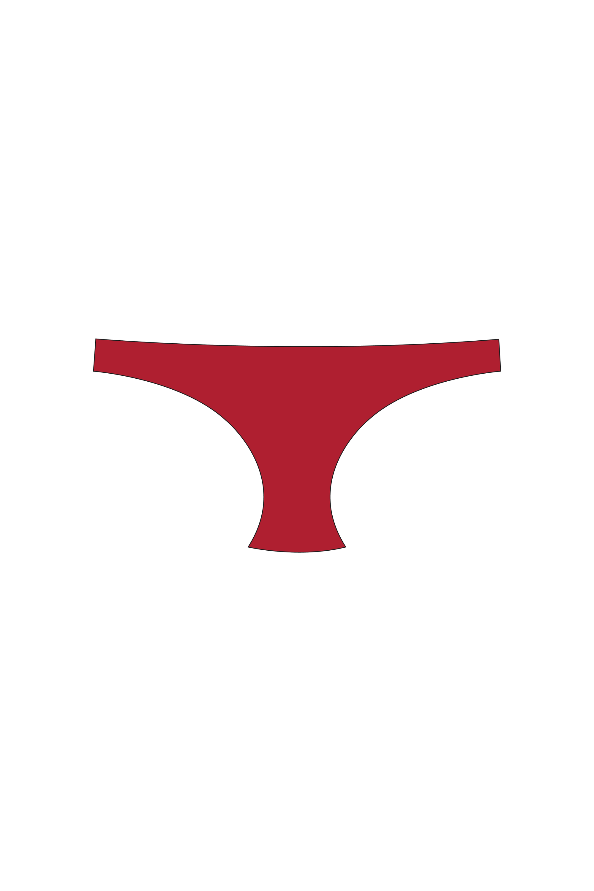 Maroon Tanga Bikini Bottom