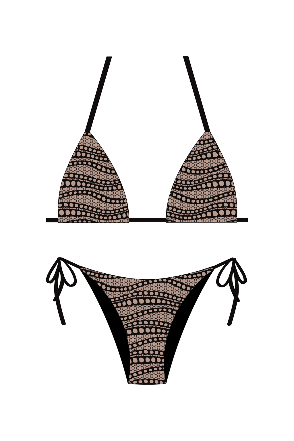 Abstract Animal Bikini Set
