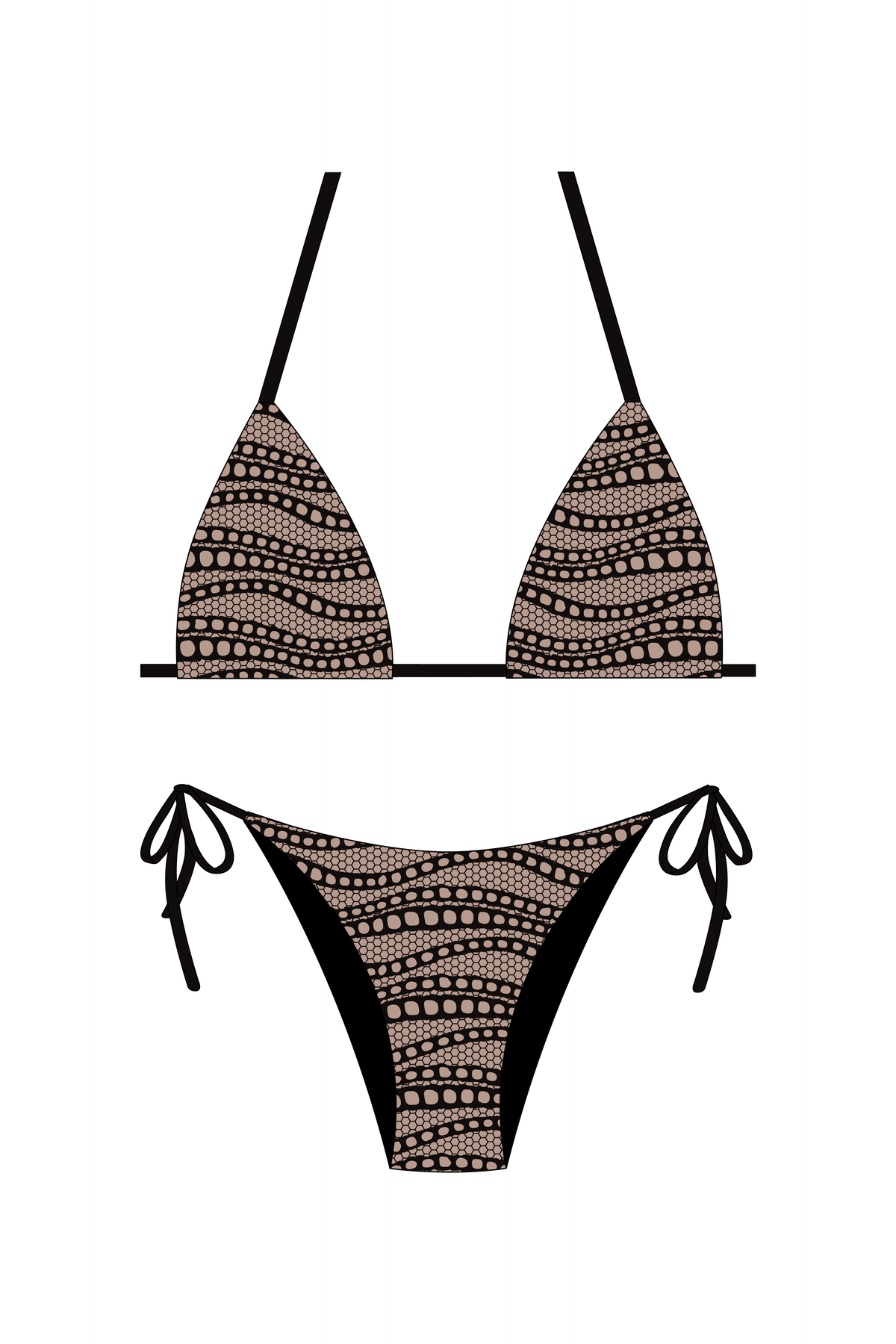 Abstract Animal Bikini Set