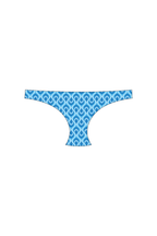Blue Feather Tanga Bikini Bottom