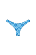 Blue Feather Brazilian Bikini Bottoms