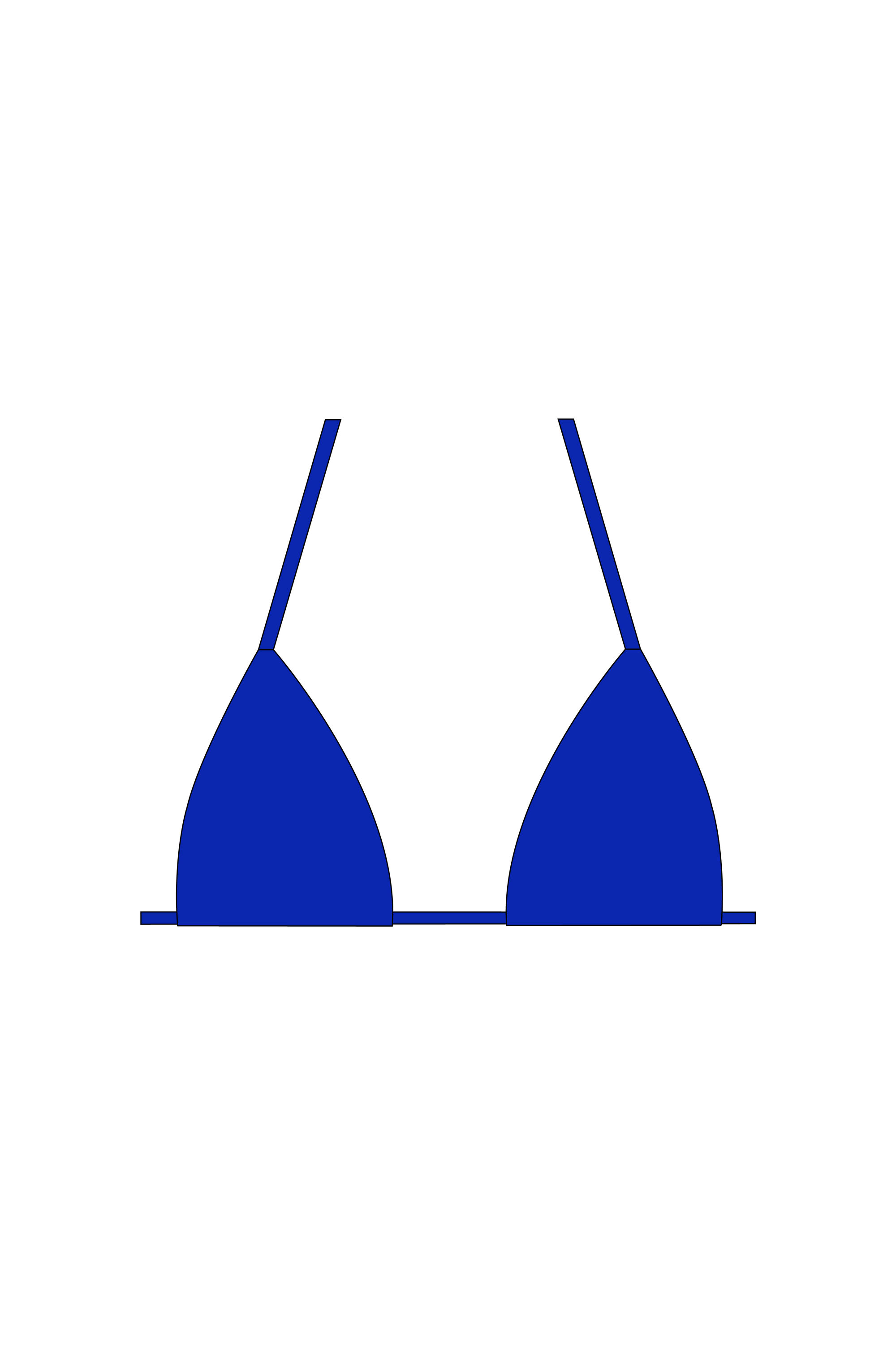 Royal Blue Tie Bikini Top