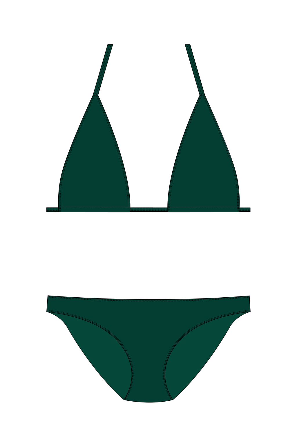 Green Bikini Set