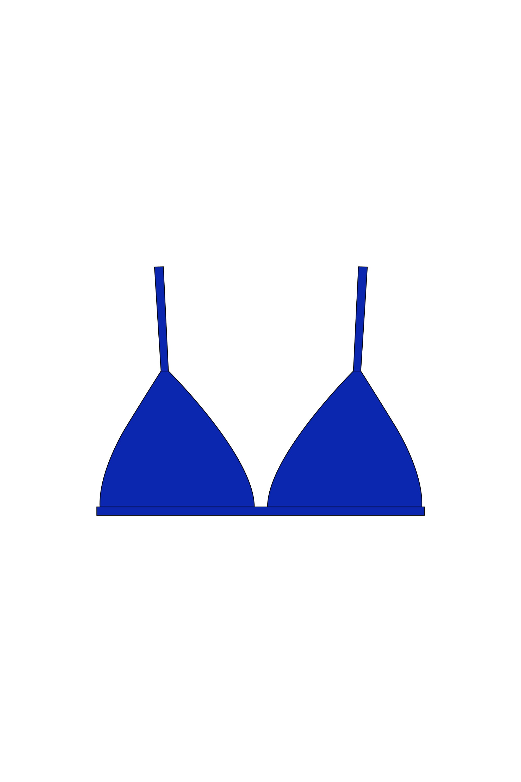 Royal Blue Brakini Bikini Top
