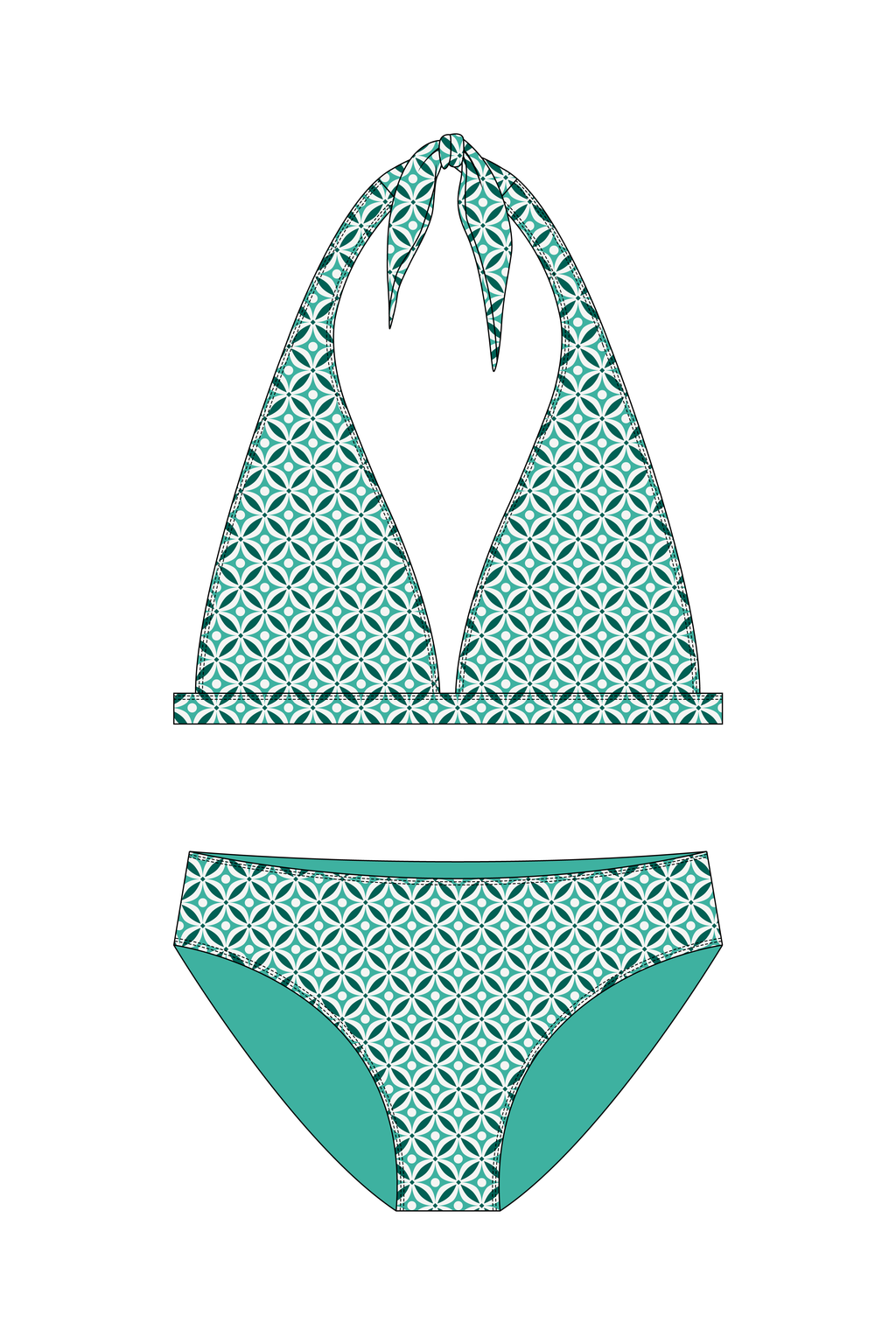 Greece Blue Bikini Set