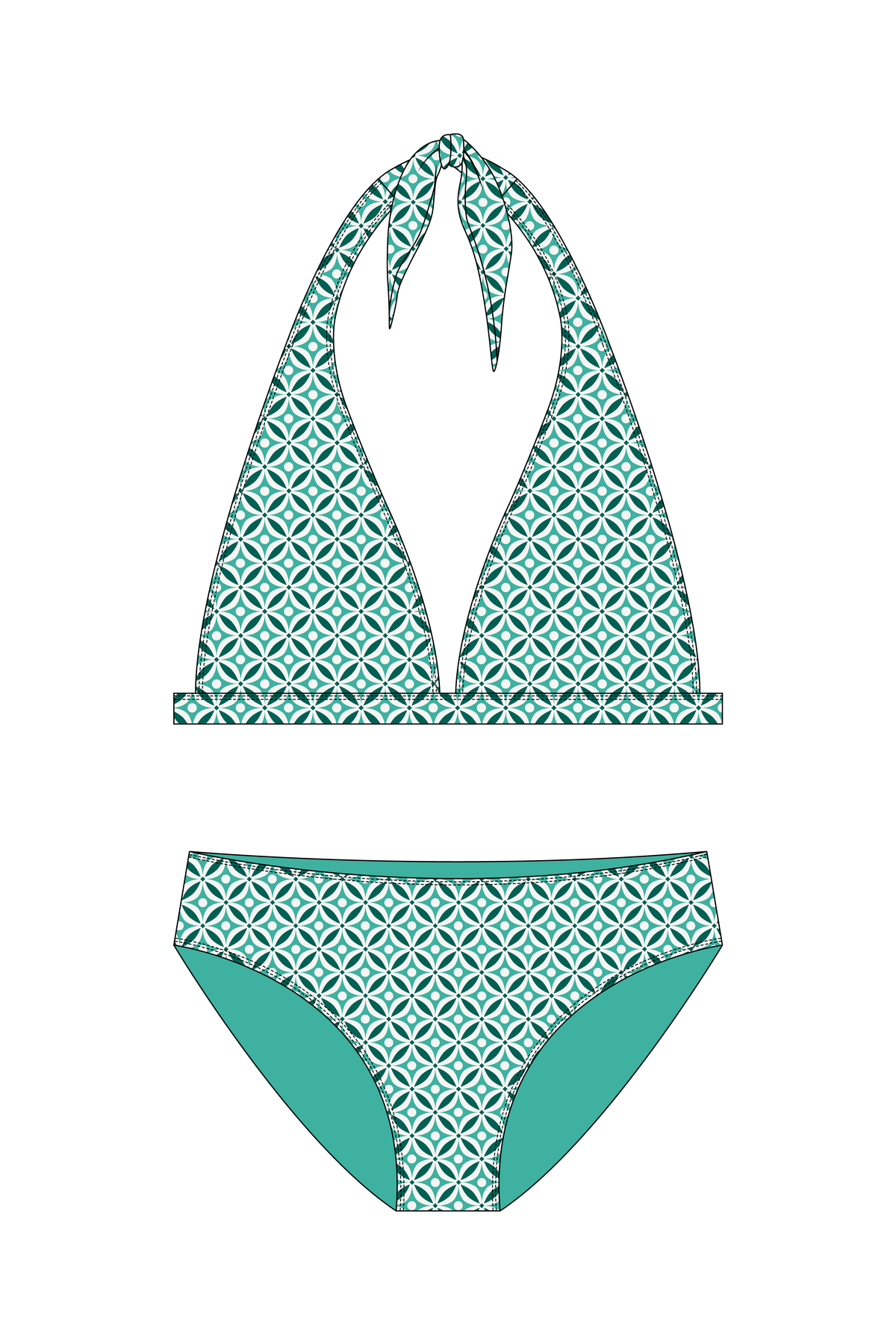 Greece Blue Bikini Set