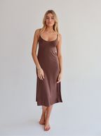 Brown Slip Dress