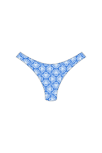 Blue Peacock High-Leg Bikini Bottoms