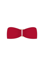 Maroon Tube Bikini Top