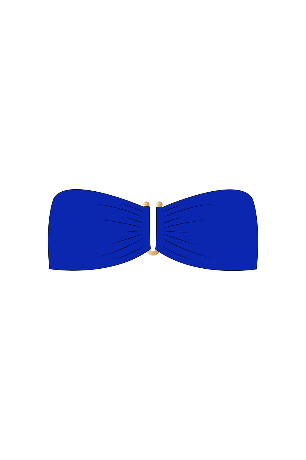 Royal Blue Tube Bikini Top