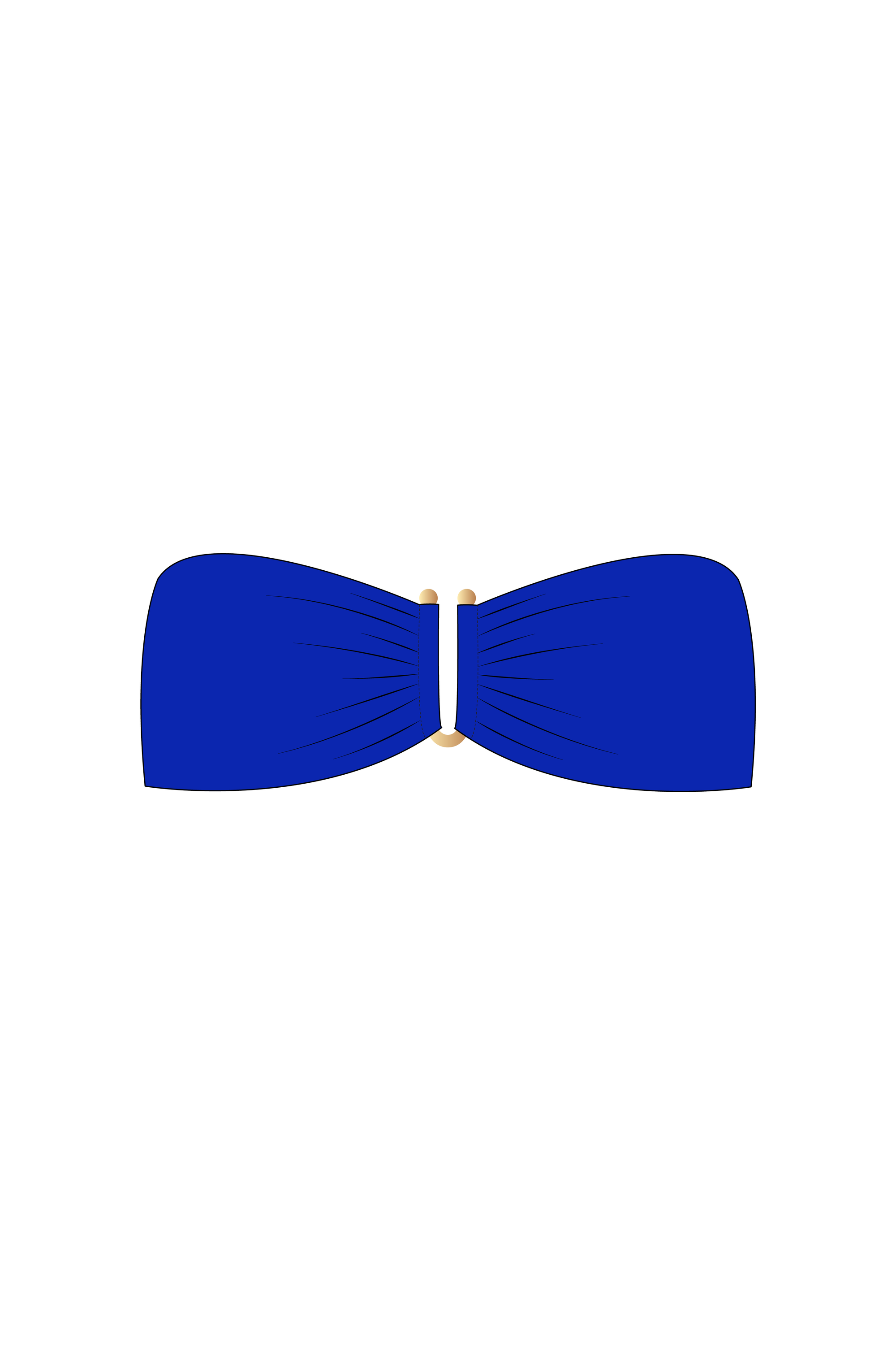 Royal Blue Tube Bikini Top