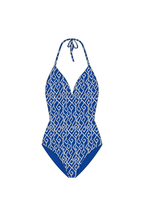 Blue Kat Eye Tie Top One Piece