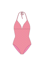 Pink Phoenix Tie Top One Piece
