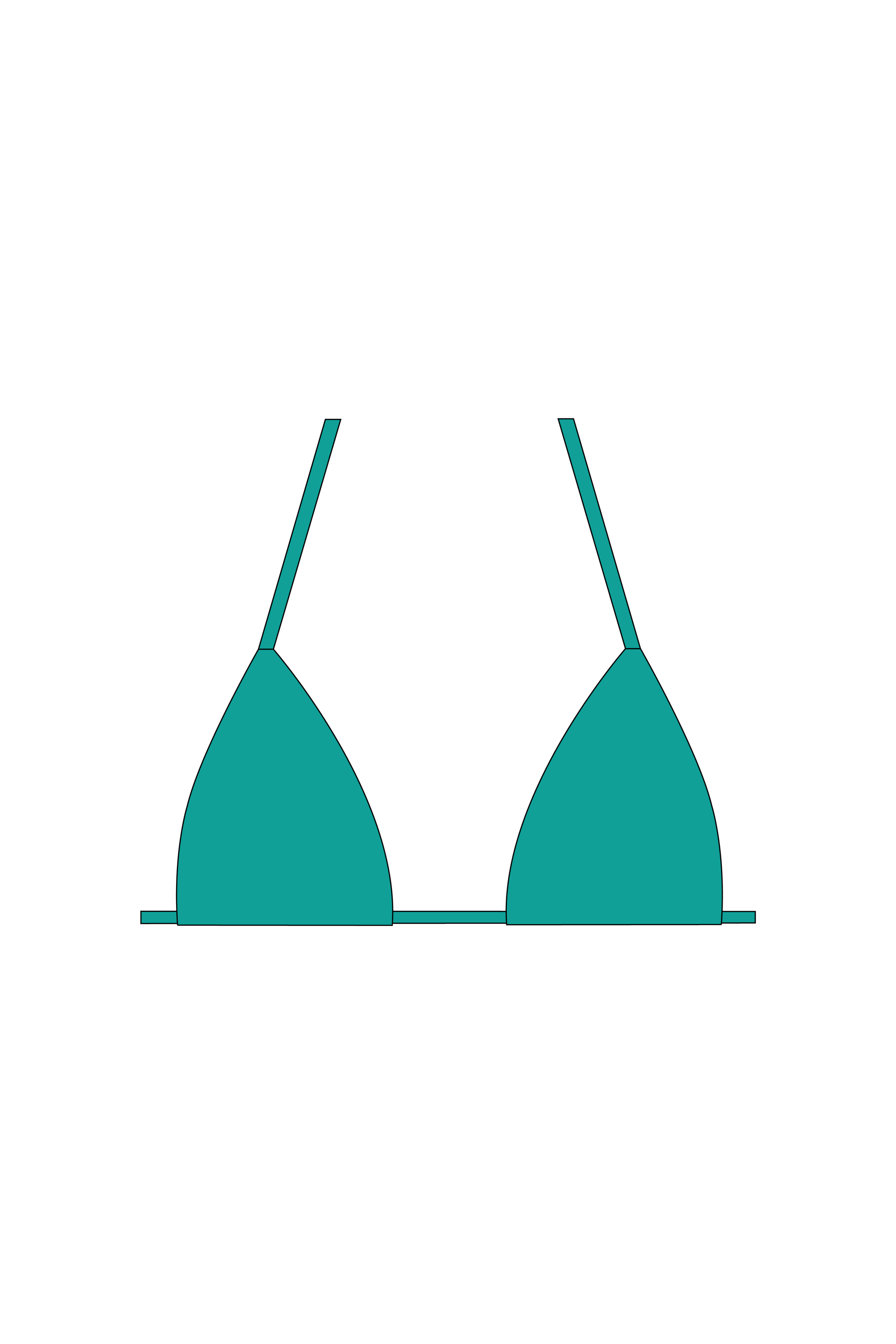 Green Tie Bikini Top