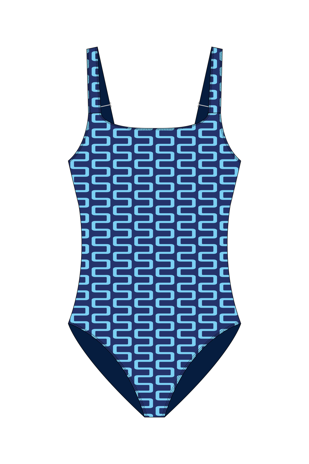Kamuro Maze Blue One Piece