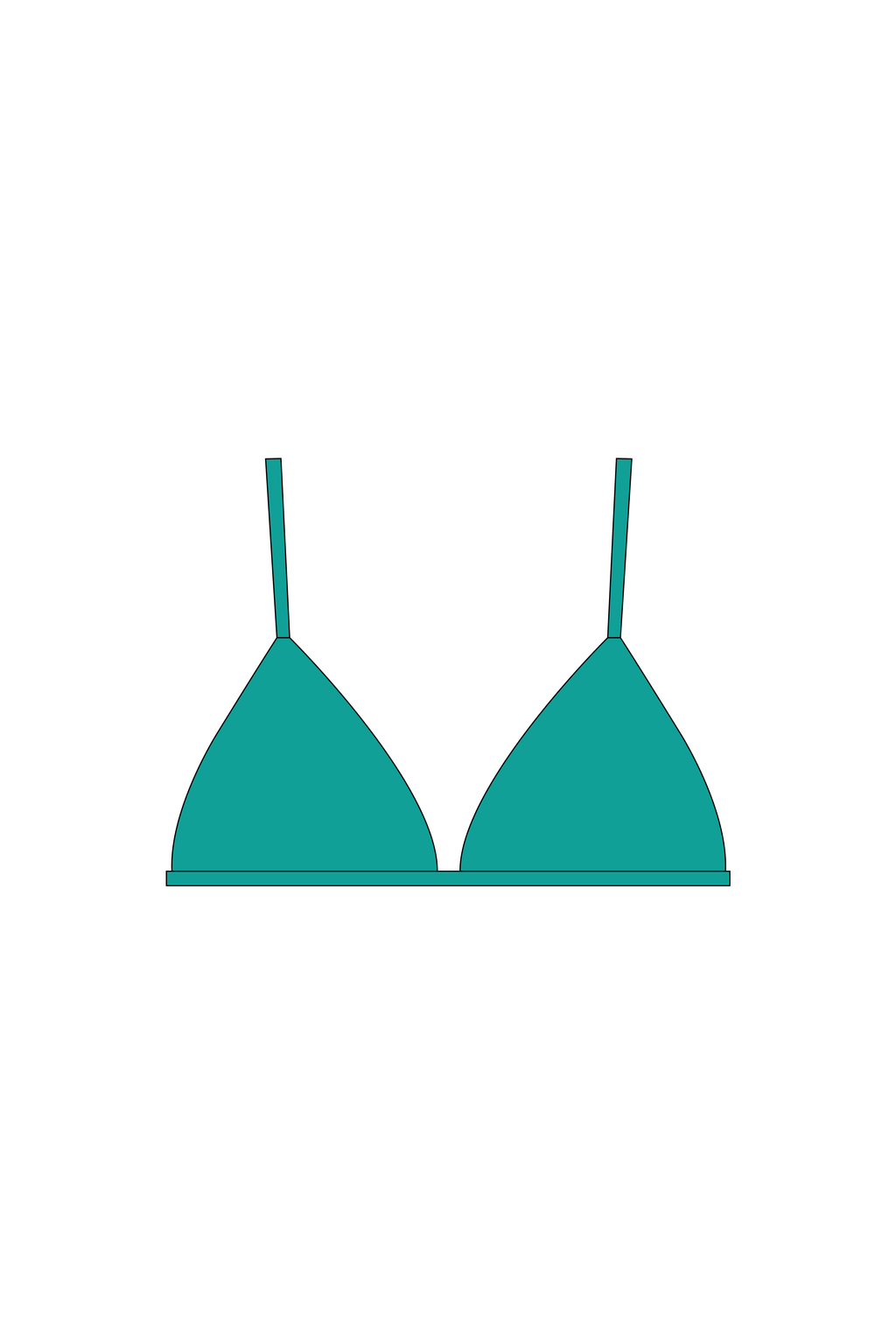 Green Brakini Bikini Top