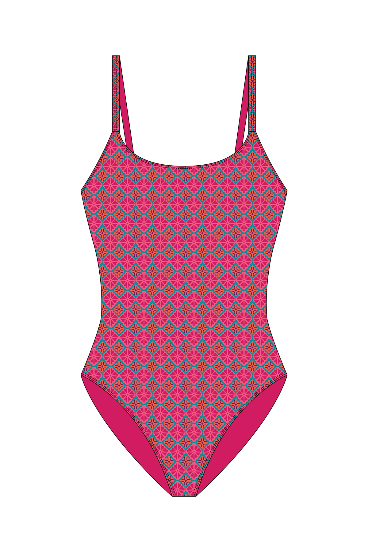 Lily lndia Pink One Piece