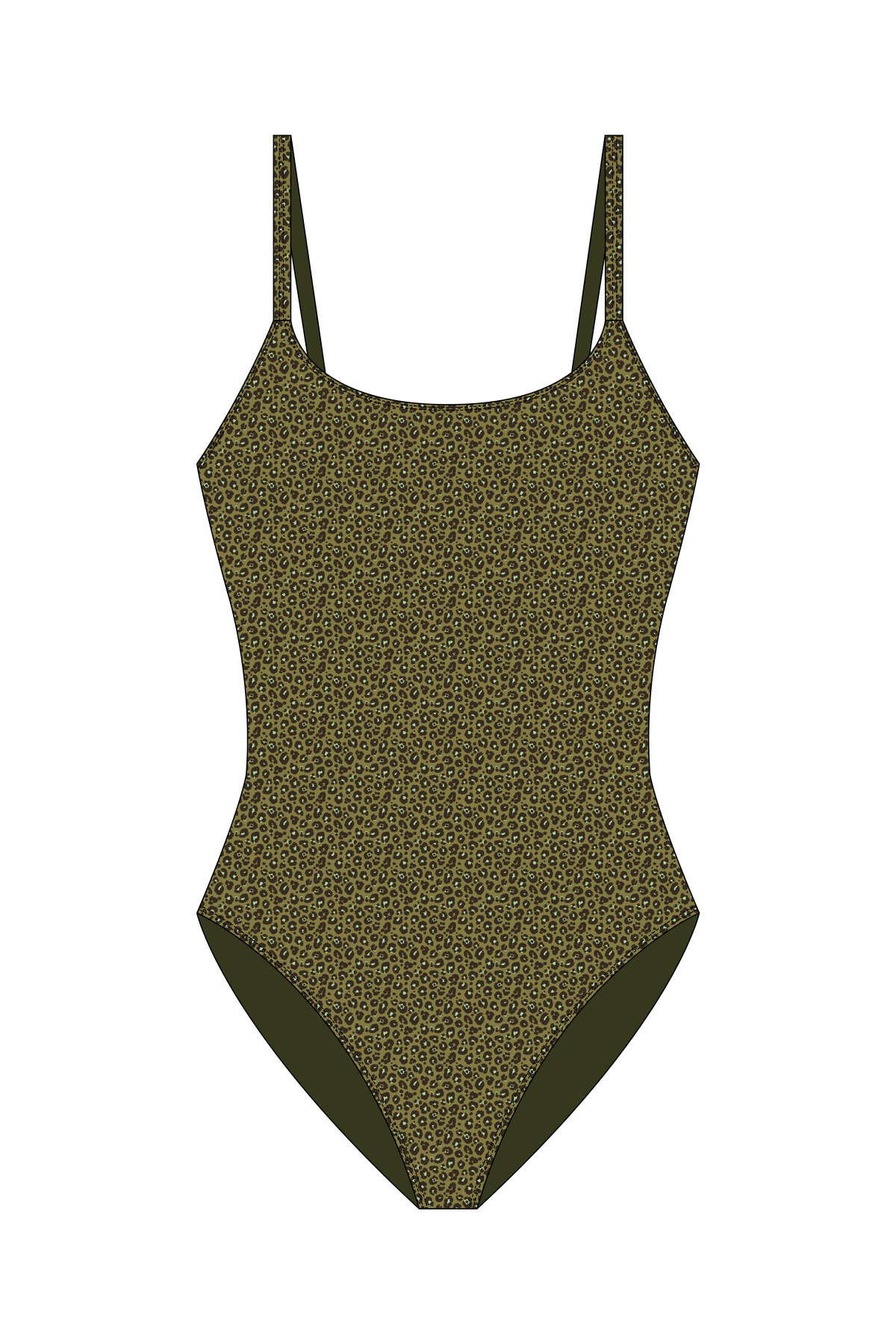 Lily Green Leopard One Piece