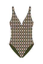 Magnolia Rectangle Green One Piece