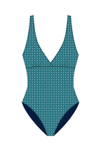 Dahlia Teal Greece One Piece