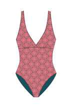 Dahlia Pink Peacock One Piece