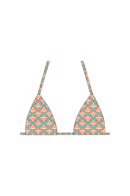 Retro Palm Tie Bikini Top