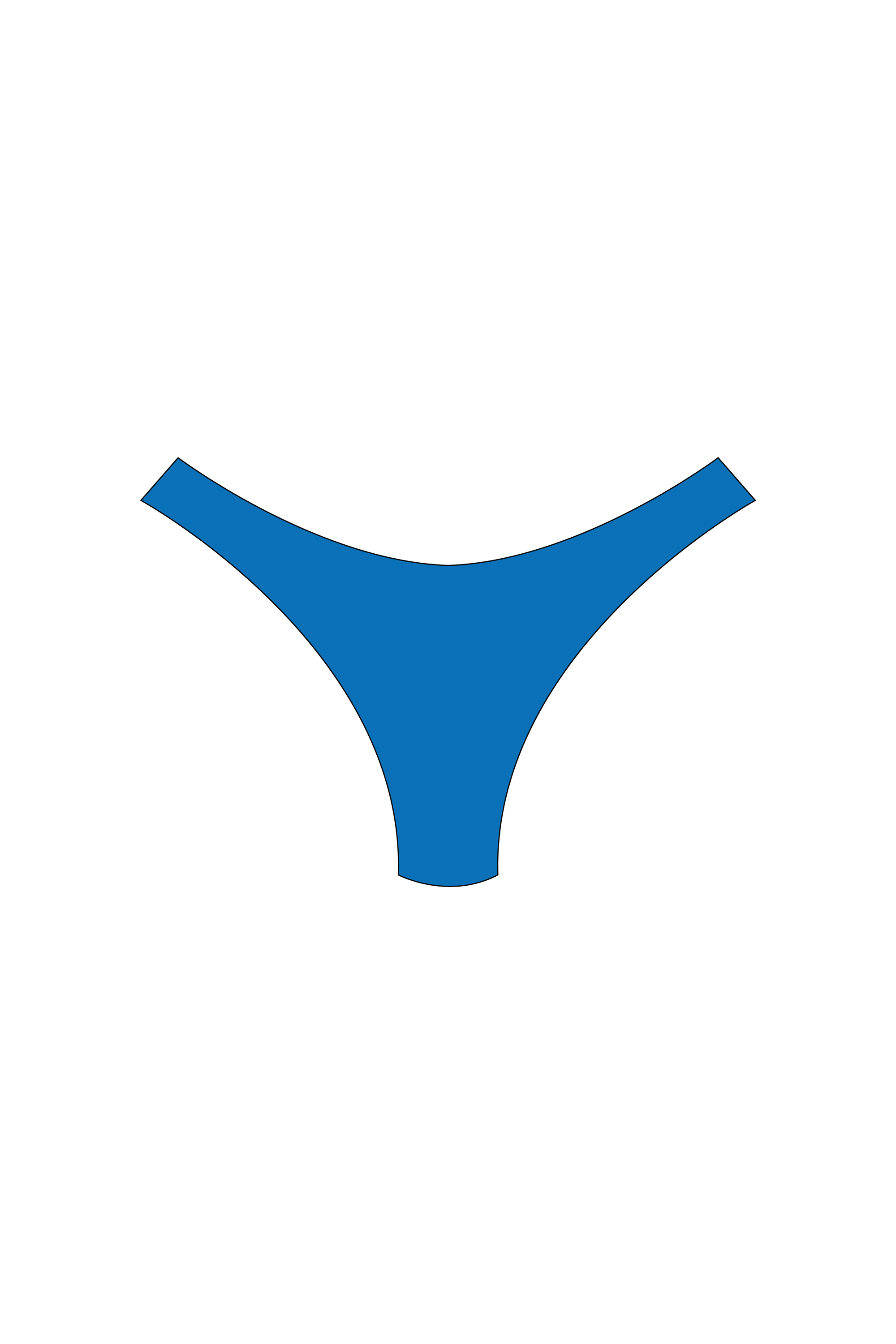 Sky Blue High-Leg Bikini Bottoms
