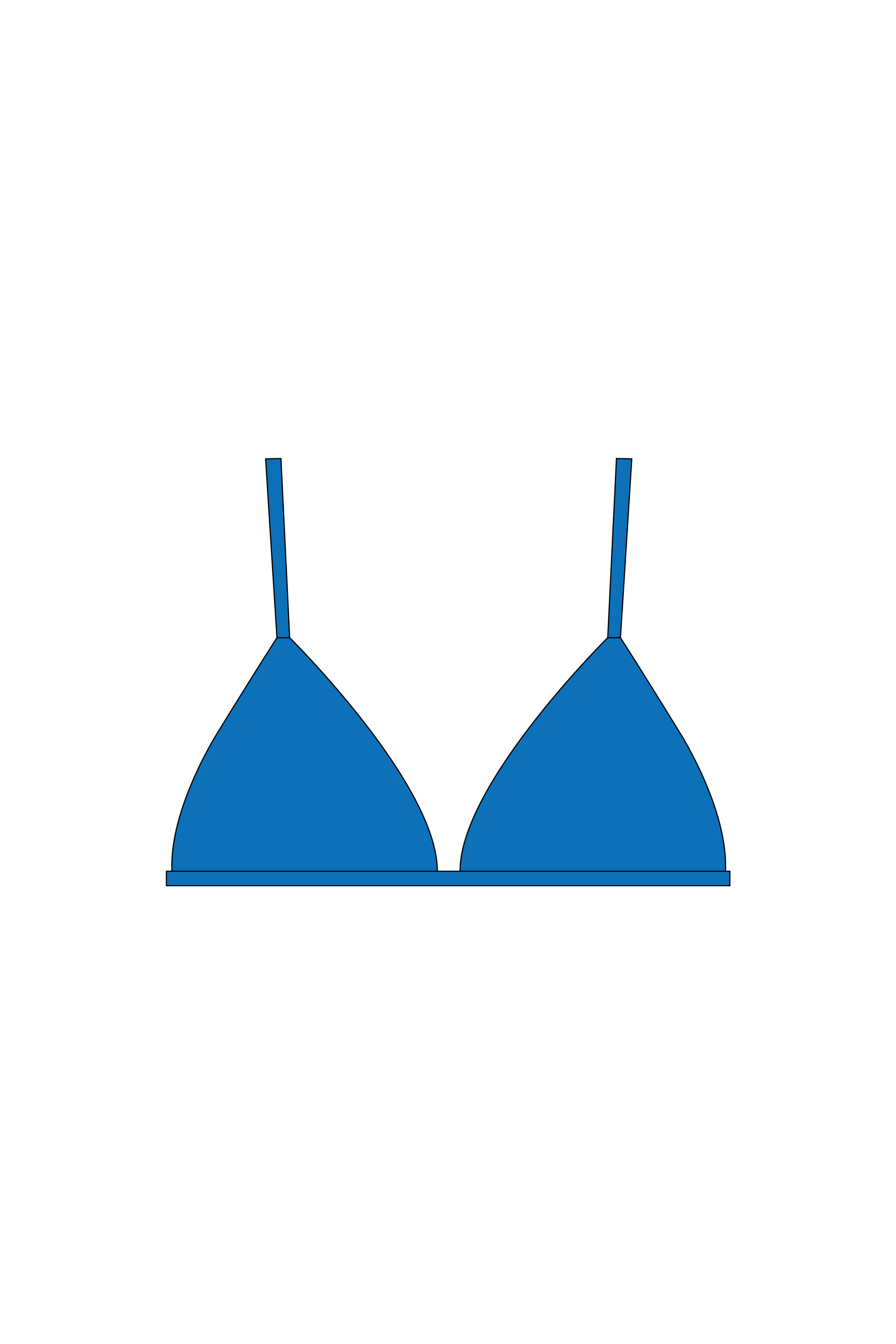 Sky Blue Brakini Bikini Top
