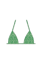 Green Kat Eye Tie Bikini Top