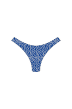 Blue Kat Eye High-Leg Bikini Bottoms